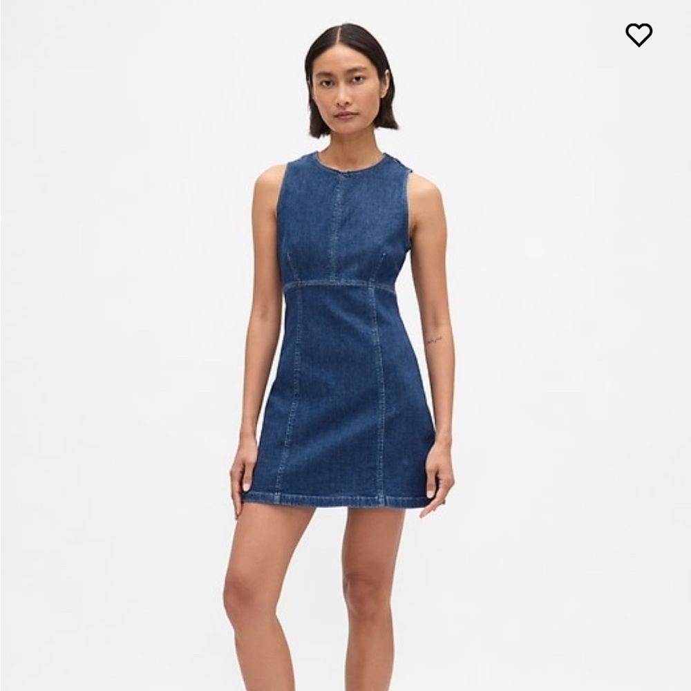 Denim Mini Shift Dress
